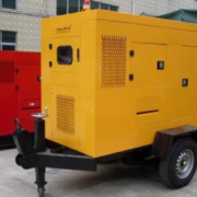 Silenced mobile power generator supplied by DCM Hire, an experienced plant hire company in Dublin.